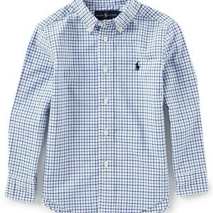 Polo by Ralph Lauren Blue and White Checkered Shirt